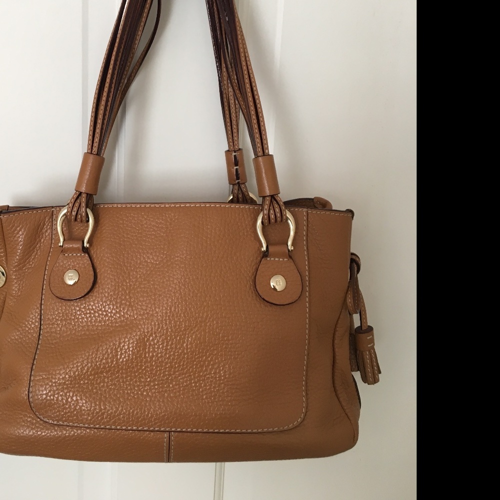 Kate Spade Purse Handbag Shoulder Bag
Tan Camel Butterscotch Pebbled Leather